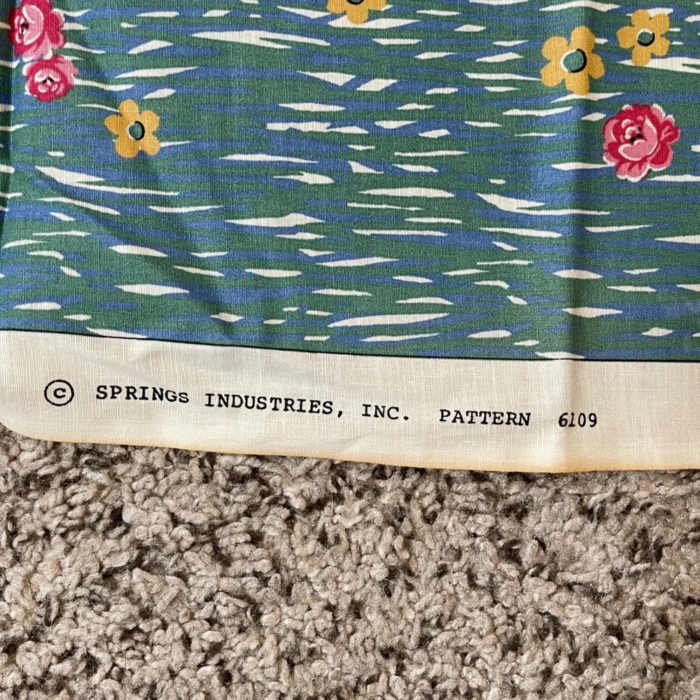 Vintage‎ Country Cow Apron Fabric Panel Springs Industries 6109 Cut N Sew Craft
